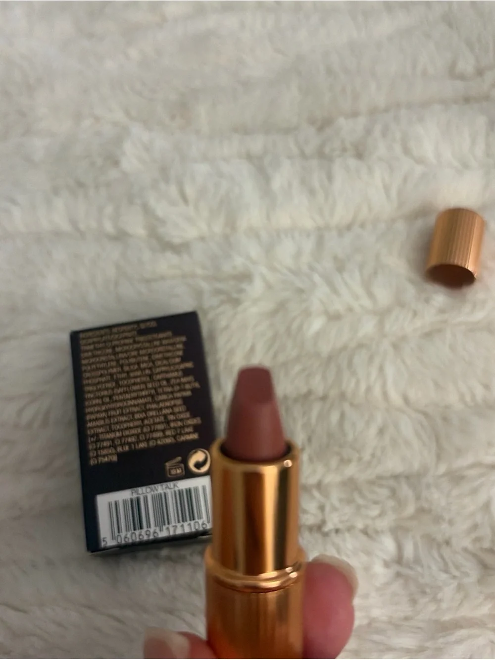 CHARLOTTE TILBURY MATTE REVOLUTION LIPSTICK 'PILLOW TALK' mini 0.03oz~new~box